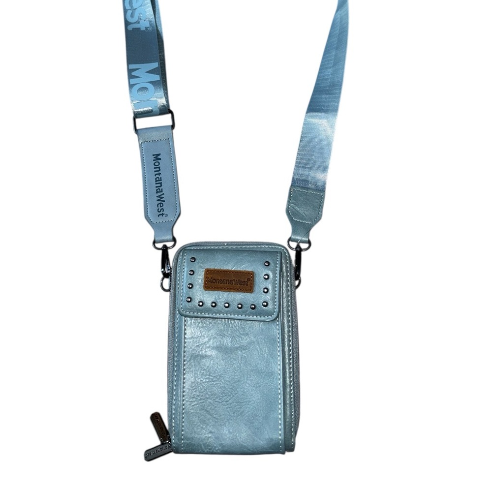 Montana West Blue Crossbody Bag wallet purse